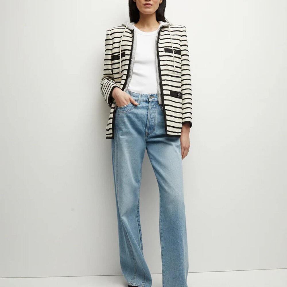 NWT Veronica Beard Foster Striped Dickey Jacket, Sz 4, 6 - Picture 5 of 15